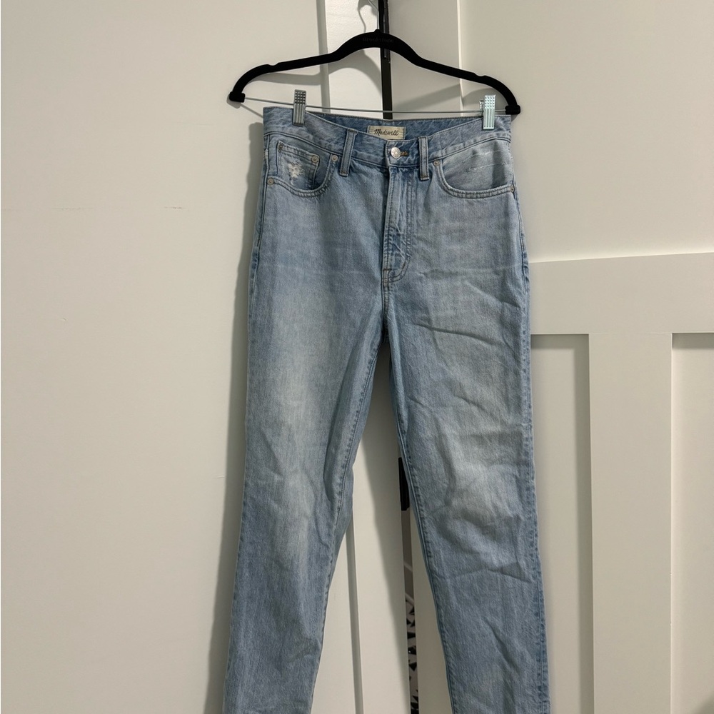 Madewell Light Wash Straight Leg Jeans